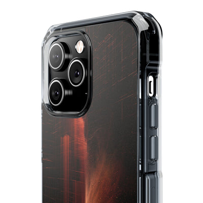 Luminous Monolith · Clear Impact Magnetic Phone Case for iPhone · Black