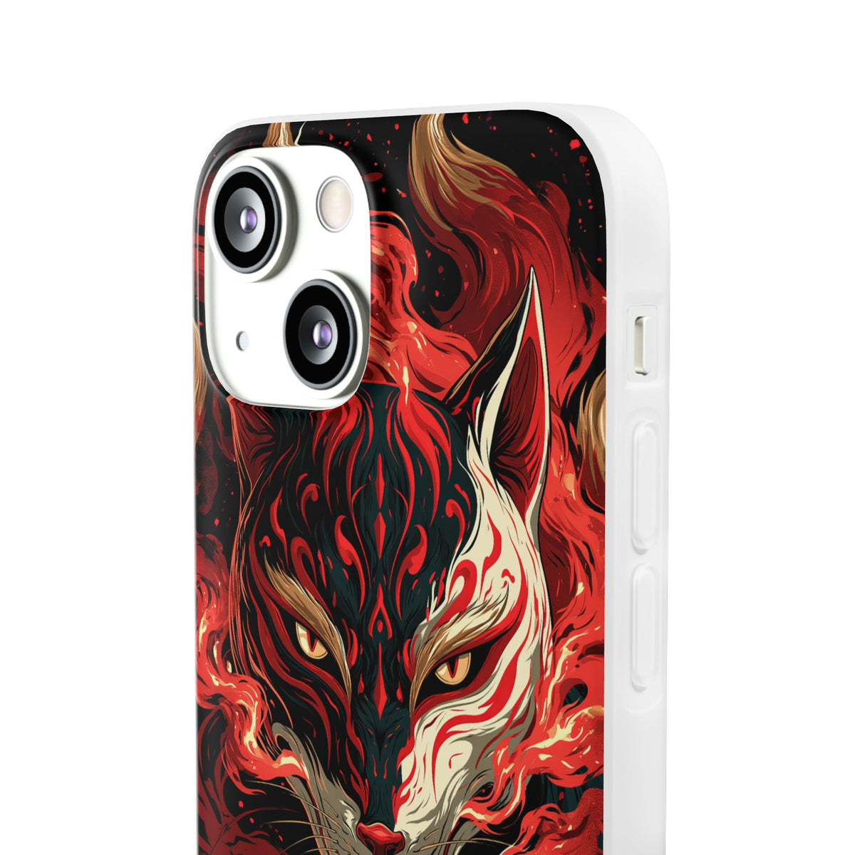 Crimson Kitsune Spirit · Lite Phone Case for iPhone ·  Red