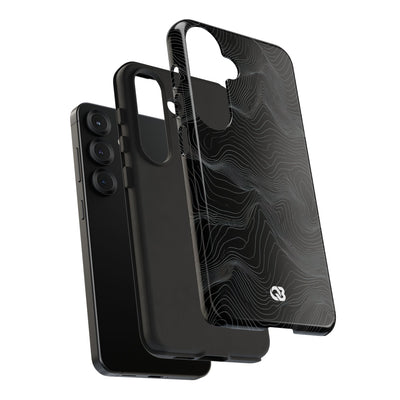 Obsidian Contour Elevation · Tough Phone Case for Samsung · Black