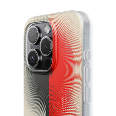 Red Lite Phone Case for iPhone - Split Signal Red