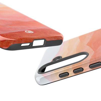 Alpenglow Ridge Vista · Tough Phone Case for Samsung · Orange