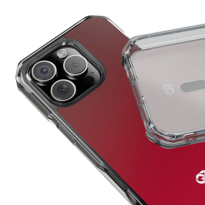Red Impact MagSafe Phone Case for iPhone - Crimson Velvet Fade