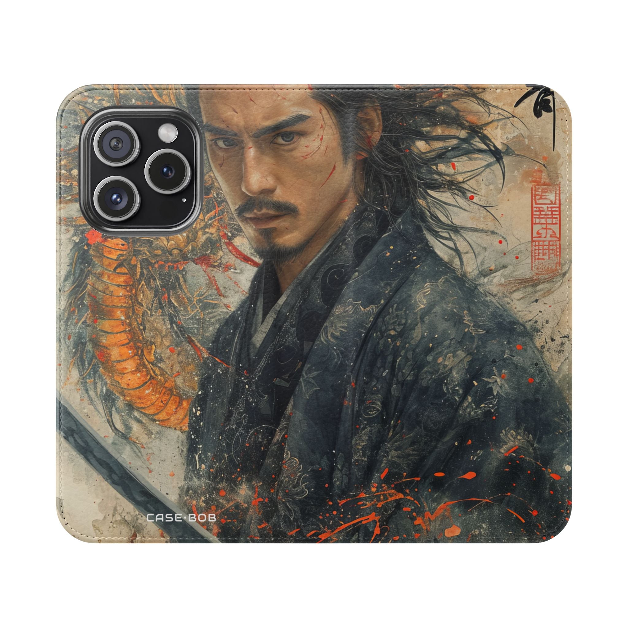 Samurai Fury - iPhone 15 Pro Case - Wallet
