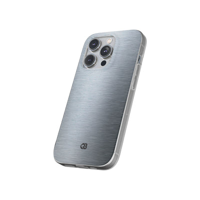 Silver Lite Phone Case for iPhone - Satin Chrome Grain