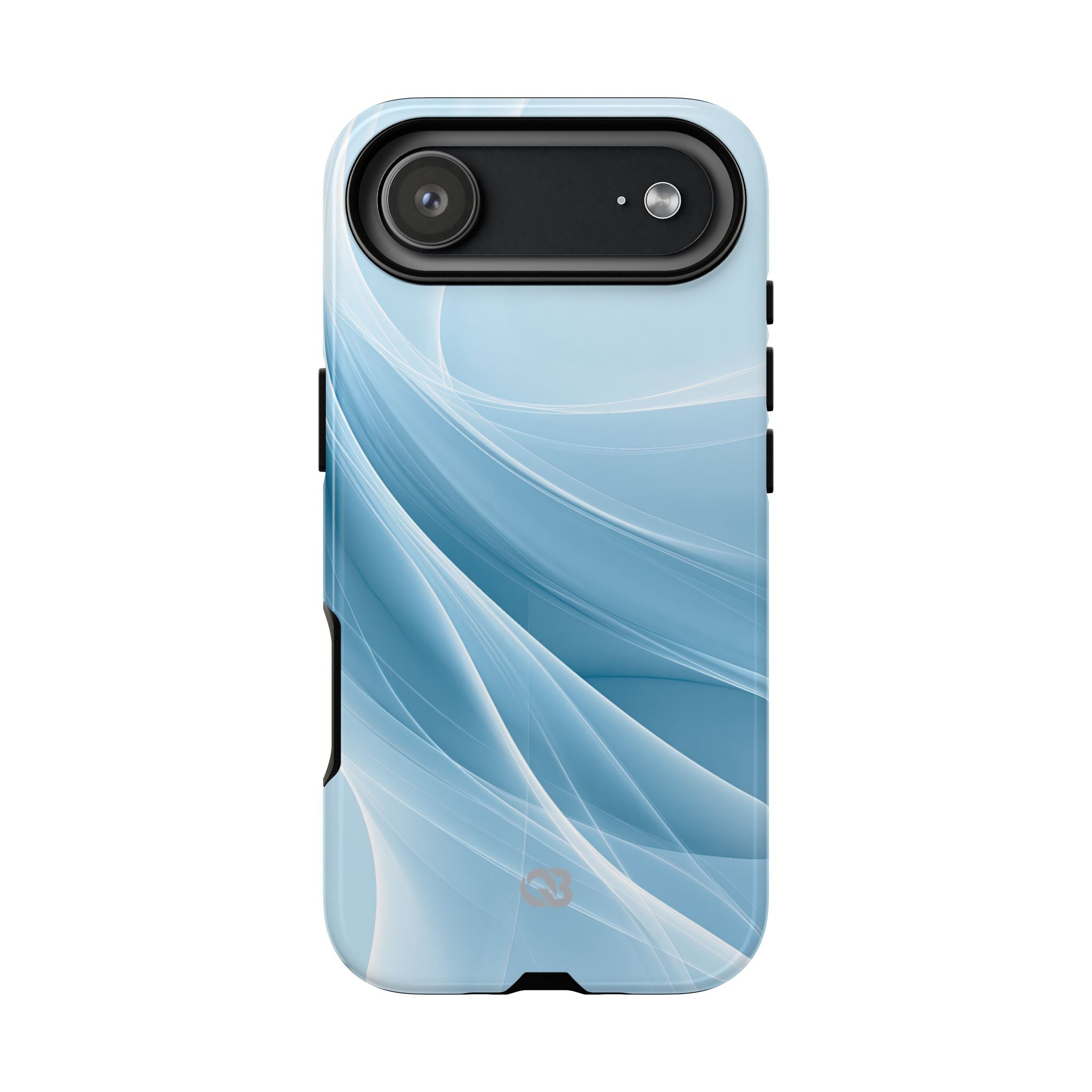 Blue Tough Phone Case for iPhone - Arctic Silk Drift