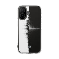 Black Impact MagSafe Phone Case for iPhone - Static Signal Split