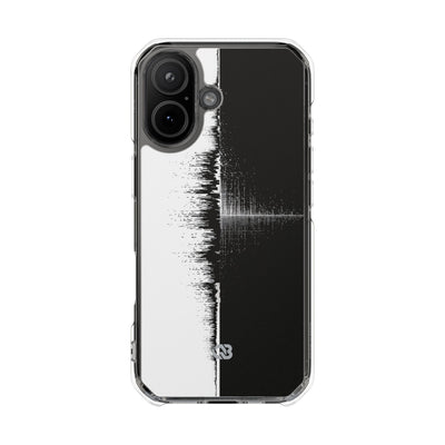 Black Impact MagSafe Phone Case for iPhone - Static Signal Split
