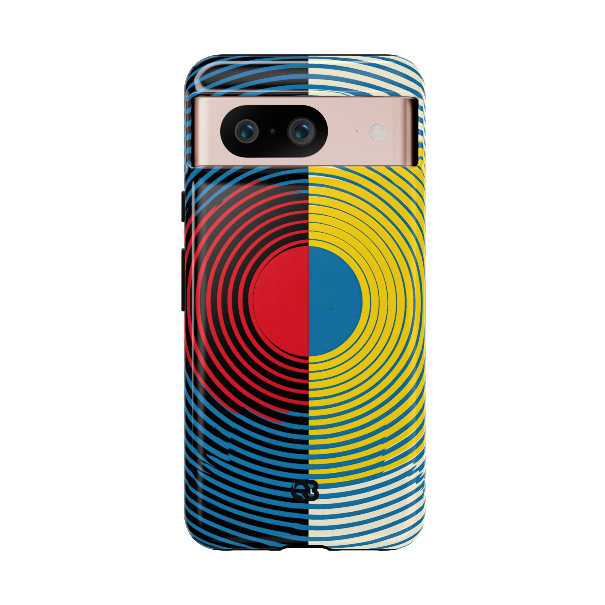 Blue Tough Phone Case for Google Pixel - Primary Circuit Orbit