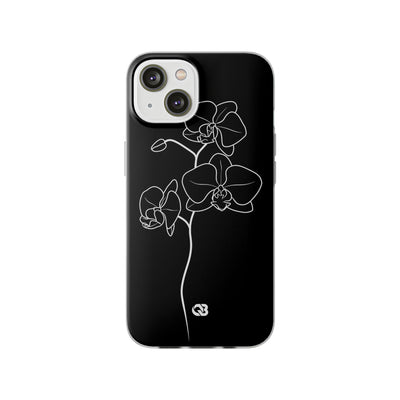 Black Lite Phone Case for iPhone - Noir Alabaster Orchid