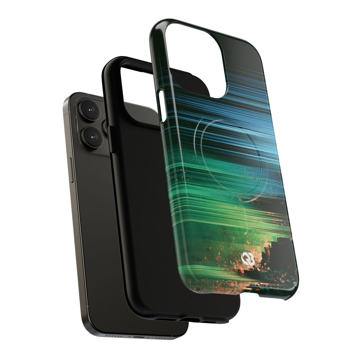 Digital Shoreline Drift · Tough 2.0 Magnetic Phone Case for iPhone · Teal