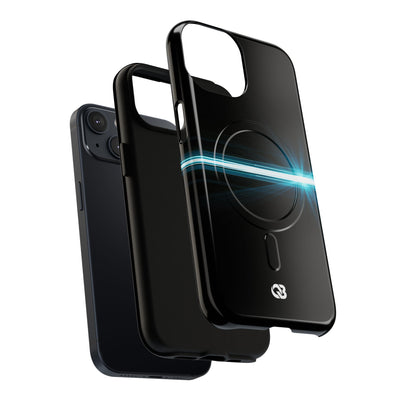 Blue Tough 2.0 Magsafe Phone Case for iPhone - Electric Cyan Ray