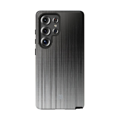 Grey Tough Phone Case for Samsung - Static Vertical Dither