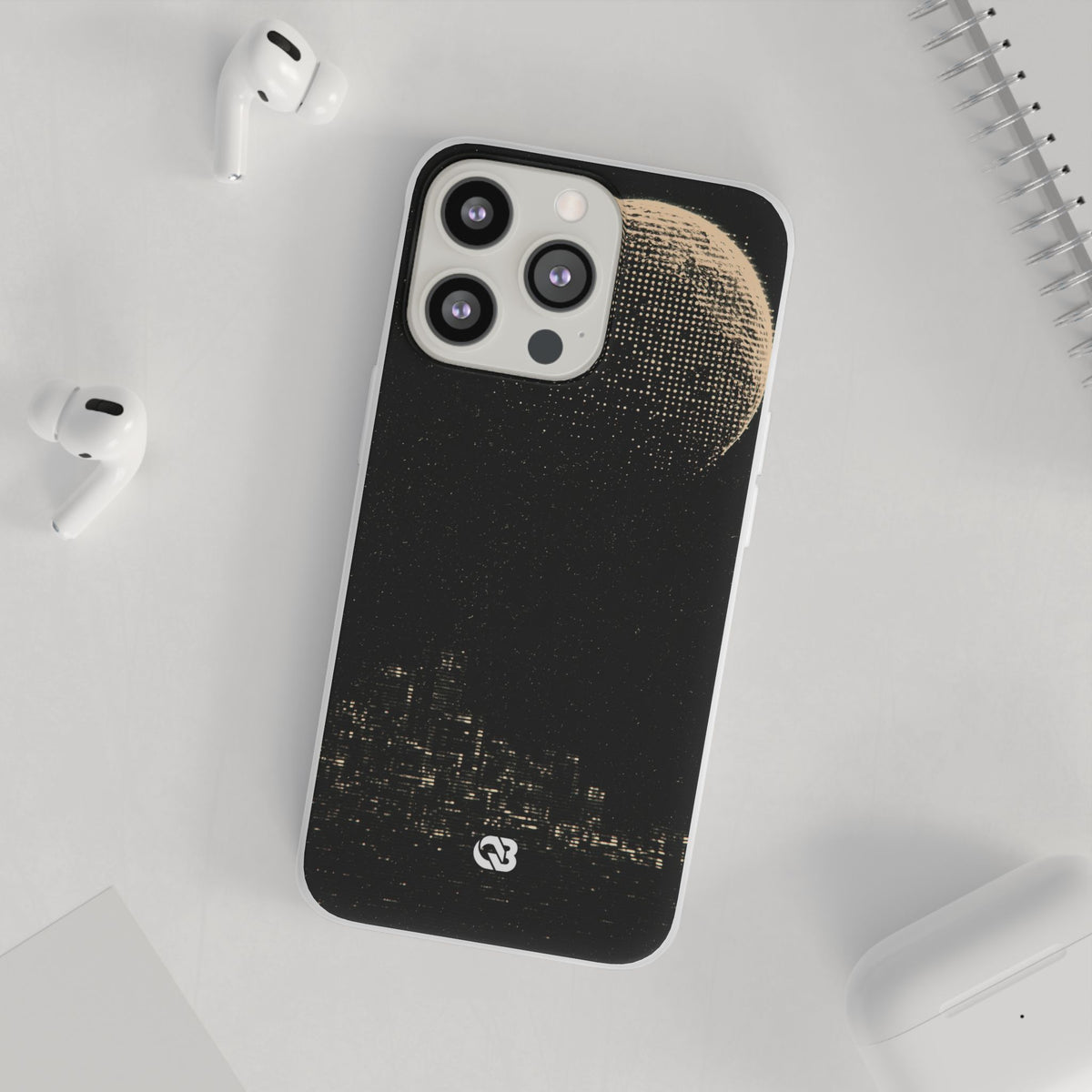 Lunar Metropolis Nocturne · Lite Phone Case for iPhone ·  Black