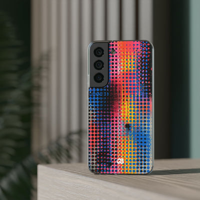 Chromatic Halftone Grid · Lite Phone Case for Samsung · Blue