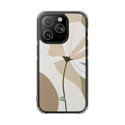 Beige Impact MagSafe Phone Case for iPhone - Sage Linen Magnolia