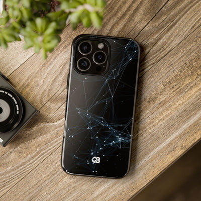 Black Tough Phone Case for iPhone - Arctic Neural Mesh