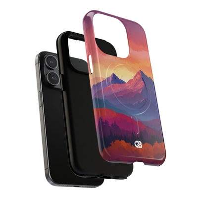 Crimson Mountain Dusk · Tough+ Phone Case for iPhone · Magsafe