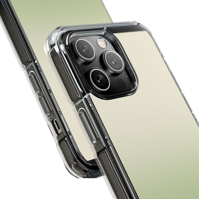 Muted Sage Ombre · Clear Impact Magnetic Phone Case for iPhone · Green