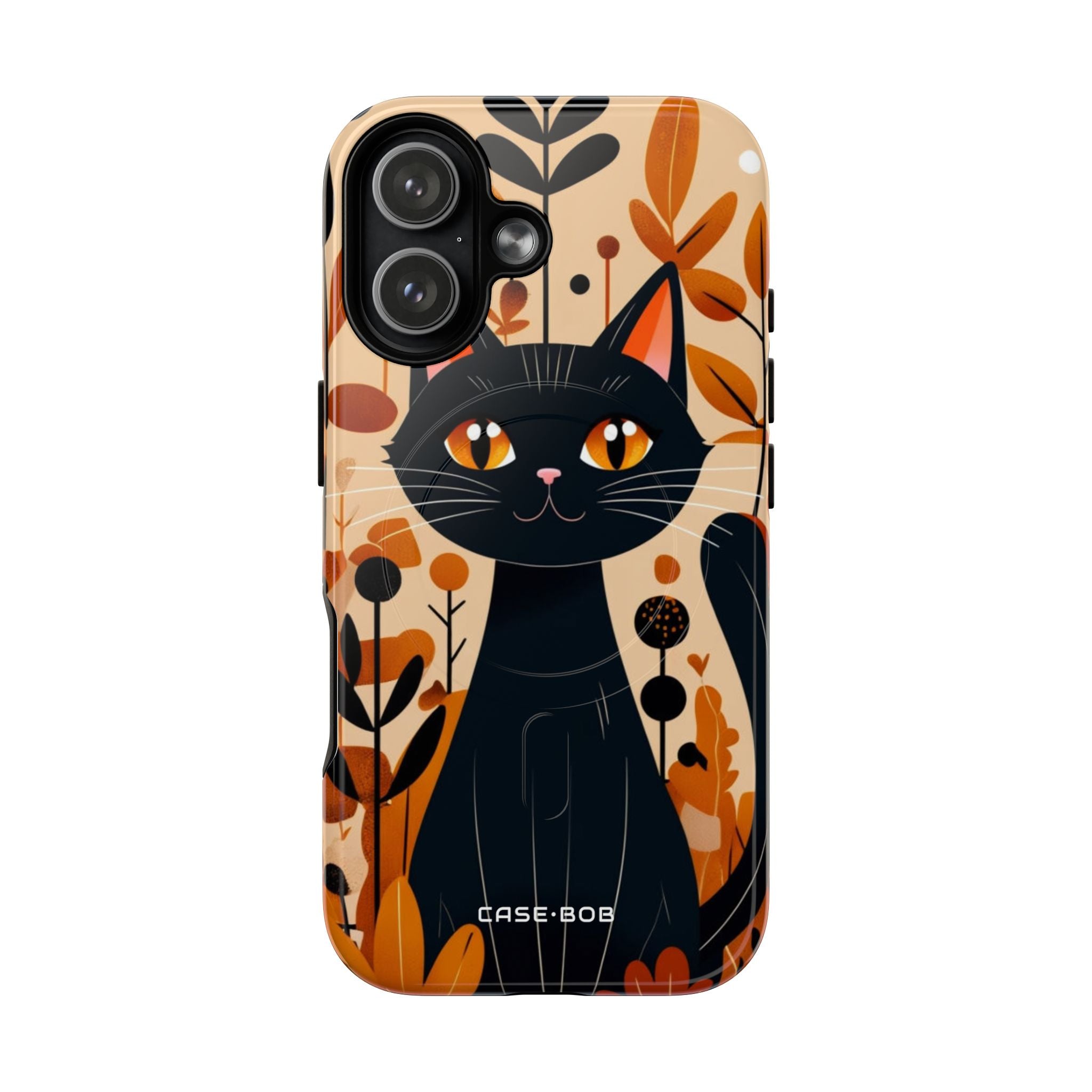 Black Cat Glow iPhone 17 Case - Tough+ - CASE•BOB