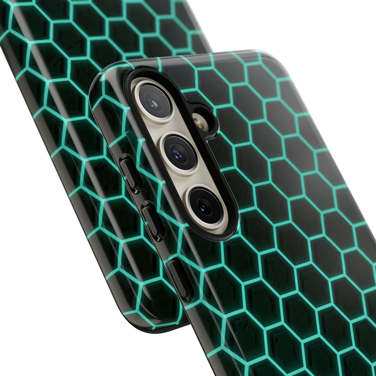 Neon Hex Spectrum · Tough Phone Case for Samsung · Teal