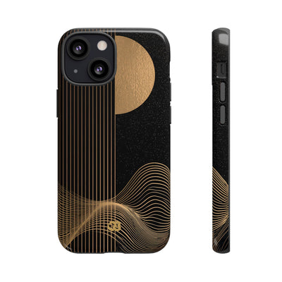 Lunar Topo Horizon · Tough Phone Case for iPhone · Black