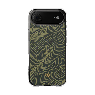 Green Impact MagSafe Phone Case for iPhone - Dark Olive Plume