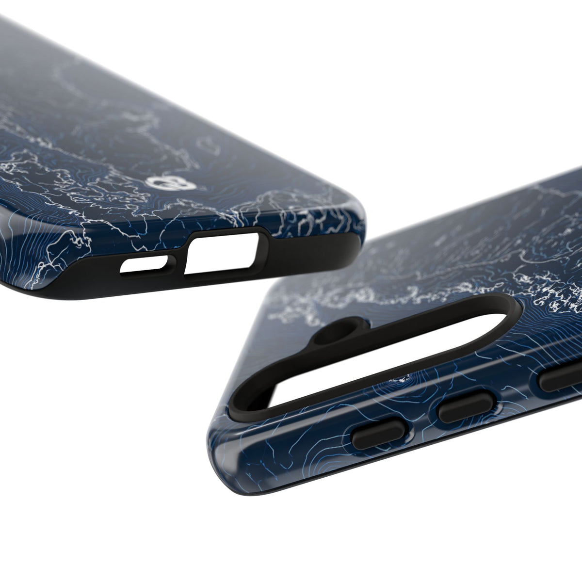 Nordic Contour Chart · Tough Phone Case for Samsung · Blue