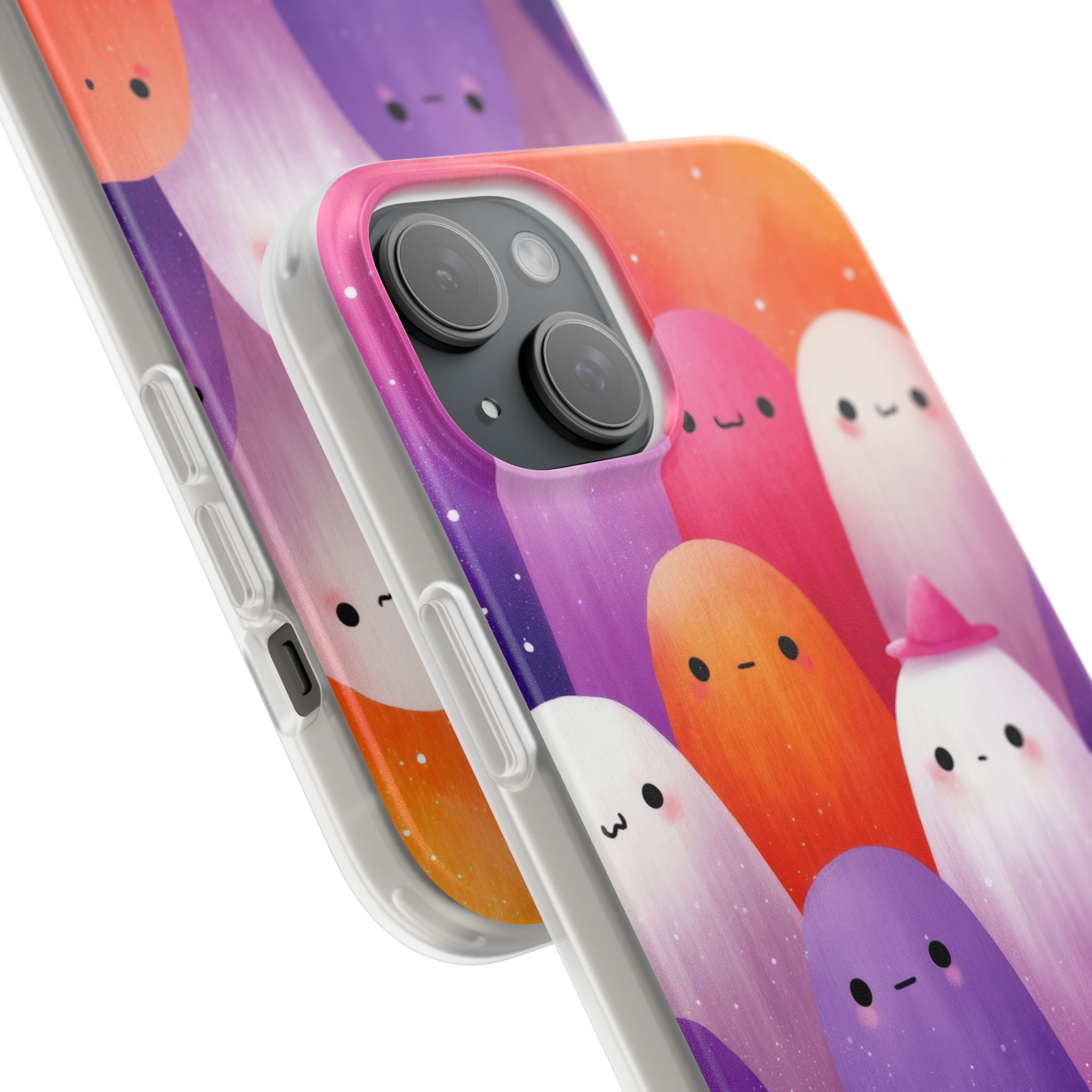 Geisterhafter Leuchtender iPhone 15 Plus Case - Soft