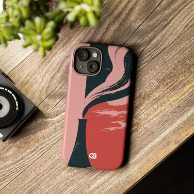 Pink Tough Phone Case for iPhone - Cinder Rose Plume