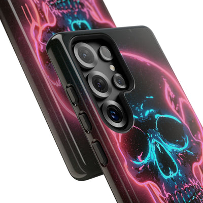 Neon Drip Skull · Tough Phone Case for Samsung · Black