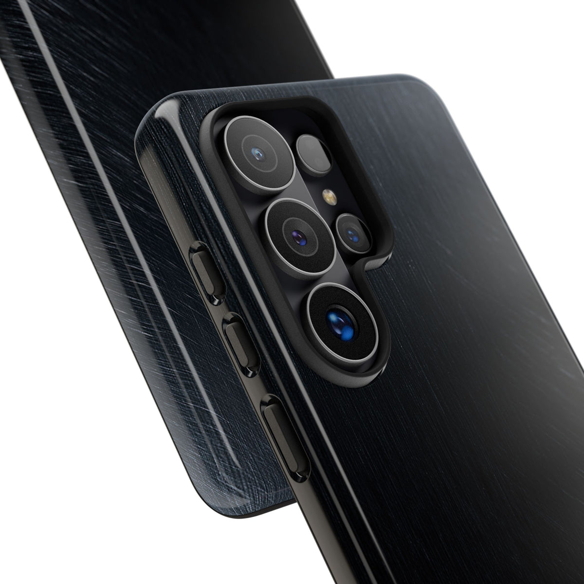 Brushed Obsidian Steel · Tough Phone Case for Samsung · Black