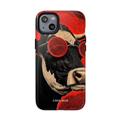 Hypnotic Cow iPhone 14 Plus Case - Tough+