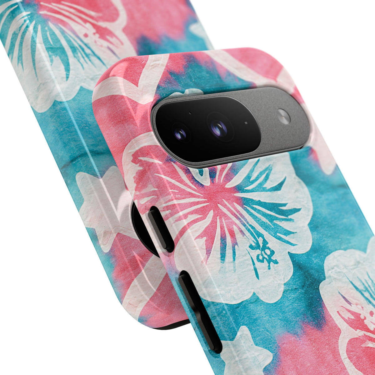 Tropical Hibiscus Bloom · Tough Phone Case for Pixel ·  Teal