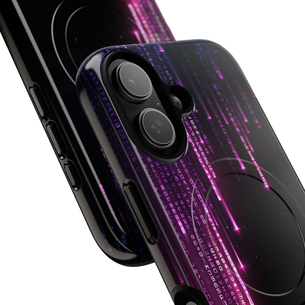 Binary Cascade · Tough 2.0 Magnetic Phone Case for iPhone · Black