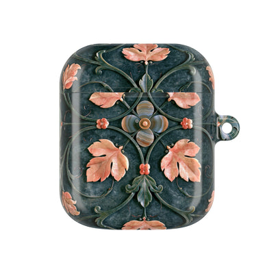 Florentine Rose Arabesque · Hard Case for AirPods & AirPods Pro · Green