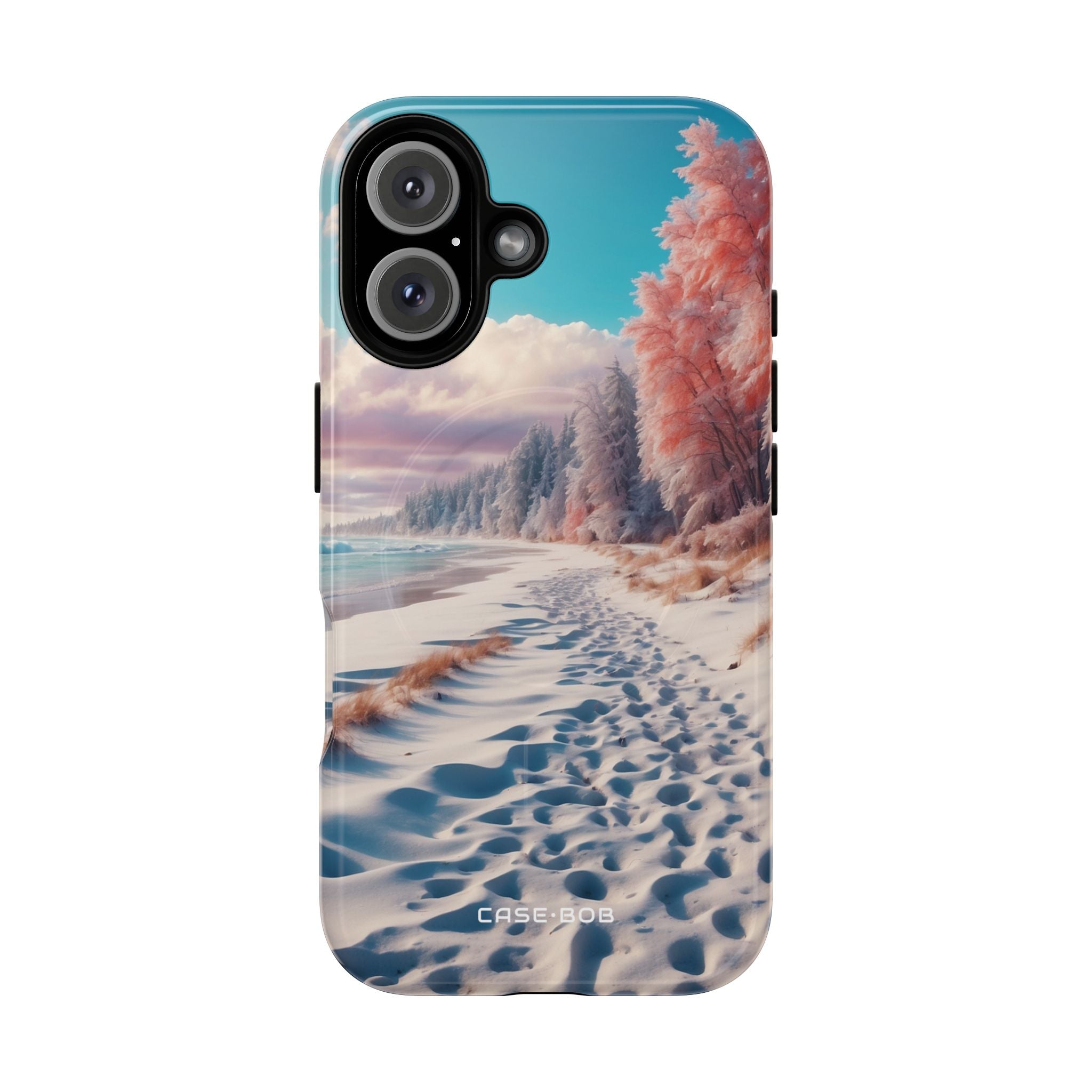 Snowy Footprints iPhone 16 Case - Tough+