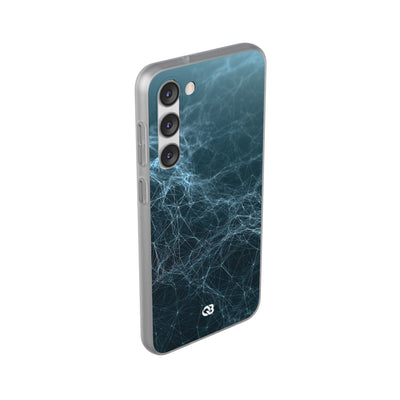 Teal Lite Phone Case for Samsung - Arctic Neural Mesh
