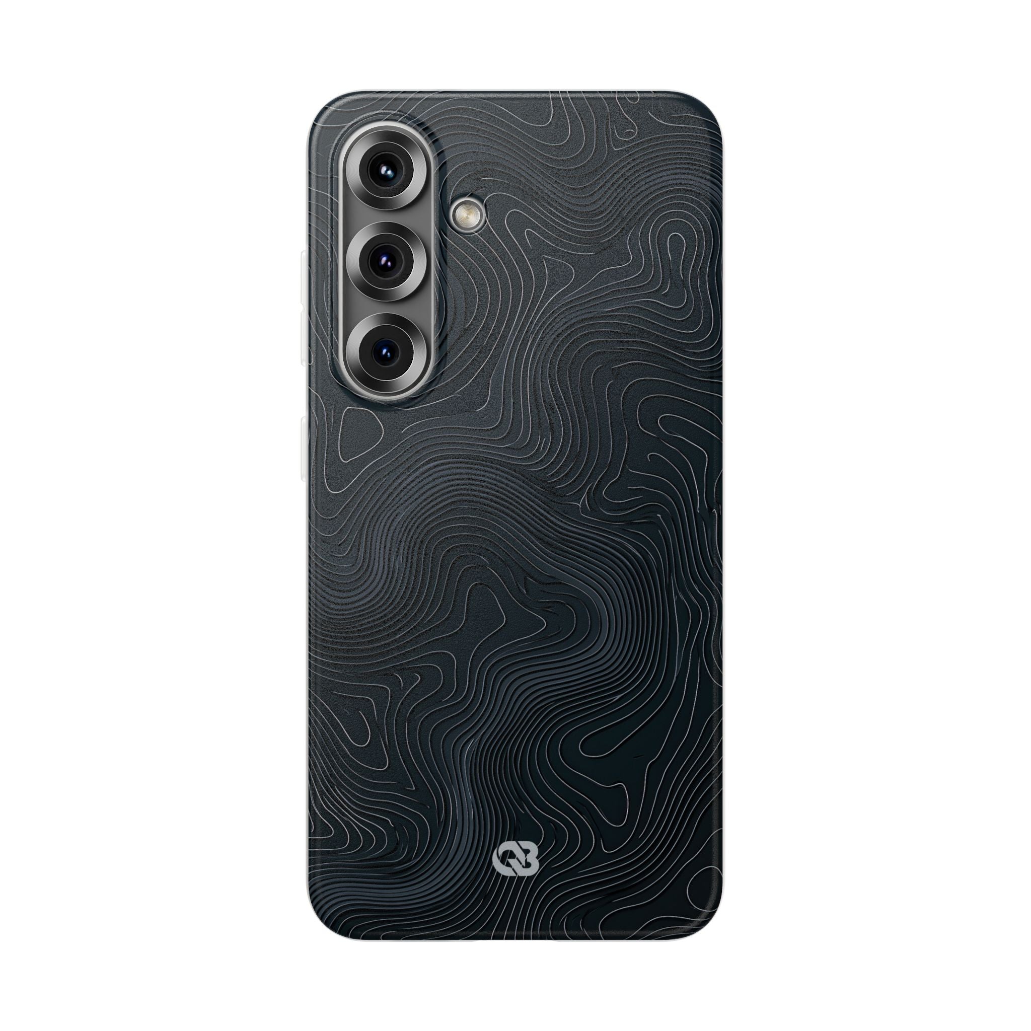 Black Lite Phone Case for Samsung - Obsidian Ridge Topo