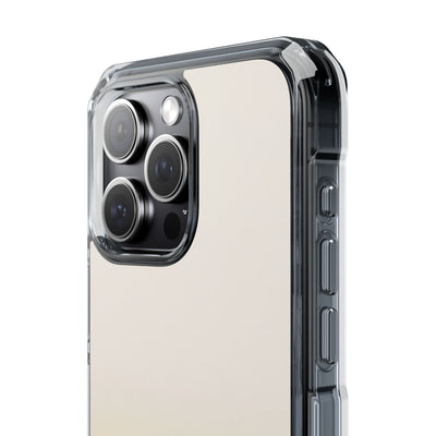 Solar Cream Ombre · Clear Impact Magnetic Phone Case for iPhone · Yellow