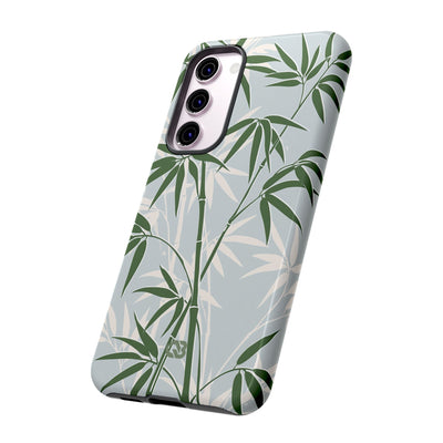 Green Tough Phone Case for Samsung - Kyoto Bamboo Canopy