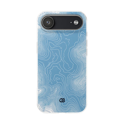 Blue Lite Phone Case for iPhone - Glacial Ridge Topo