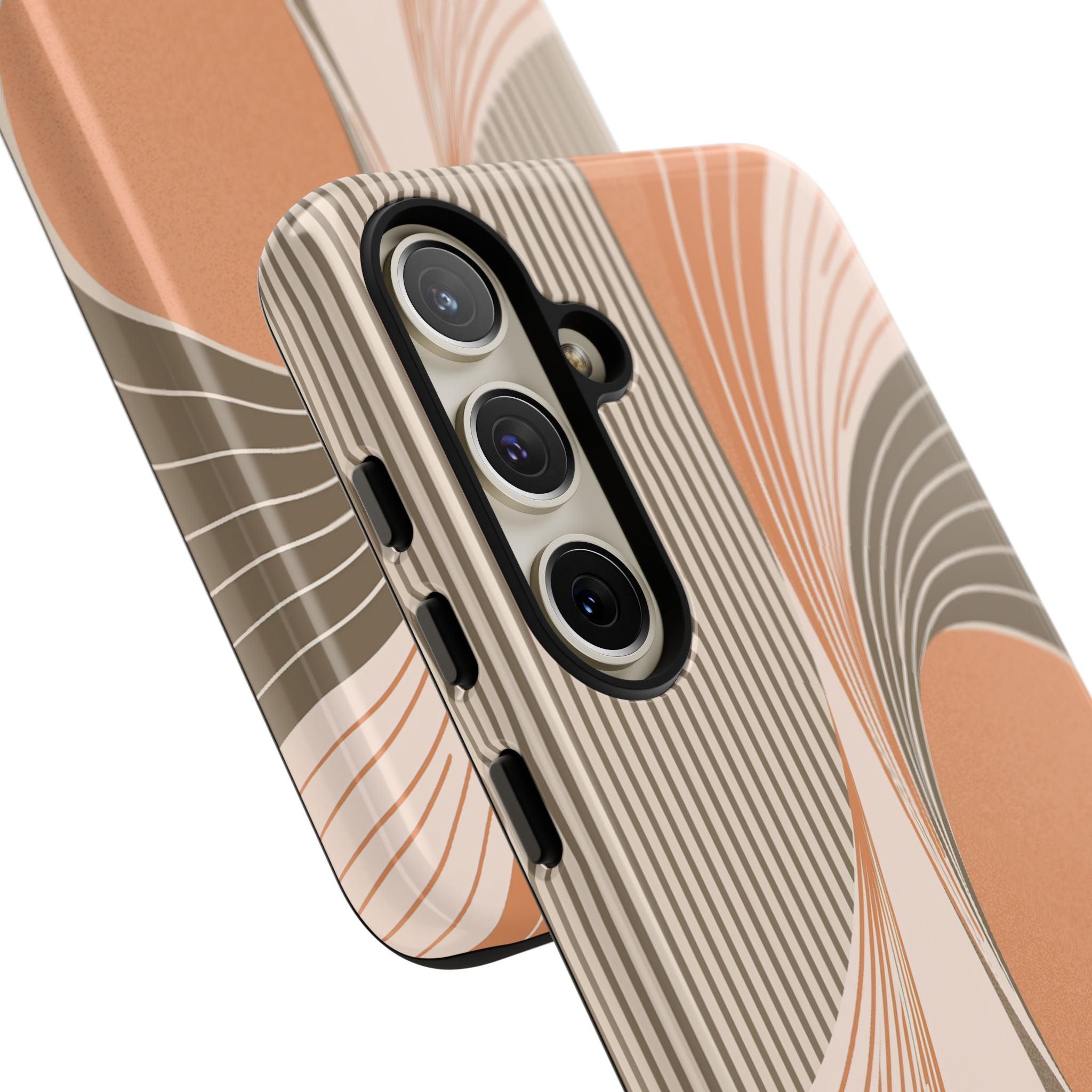 Orange Tough Phone Case for Samsung - Desert Arc Horizon