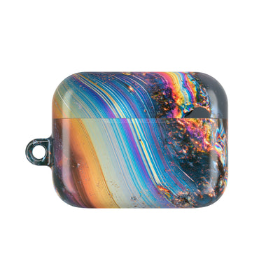 Prismatic Aura Flow · Hard Case for AirPods & AirPods Pro · Blue