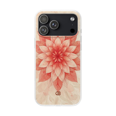 Coral Layered Bloom · Soft Phone Case for iPhone