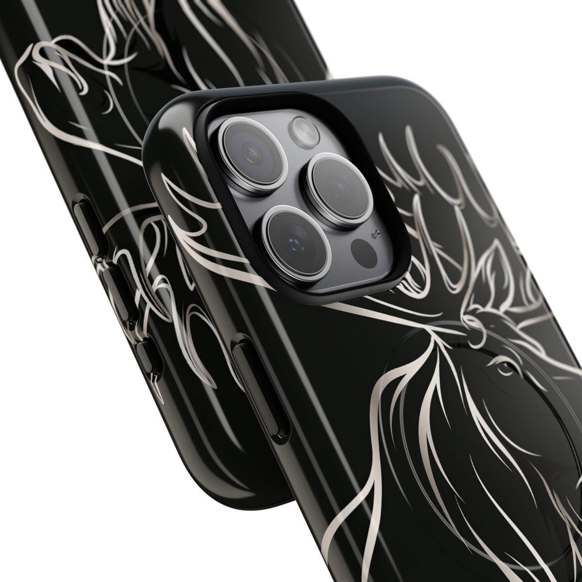 Nordic Moose Contour · Tough 2.0 Magnetic Phone Case for iPhone · Black