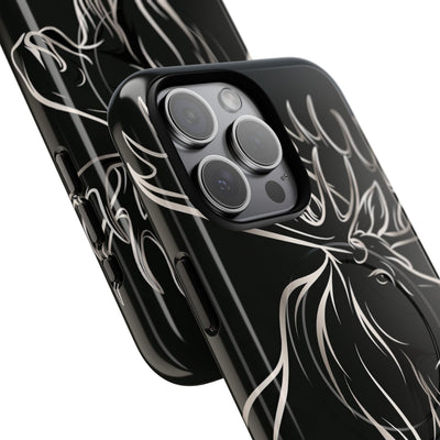 Nordic Moose Contour · Tough 2.0 Magnetic Phone Case for iPhone · Black