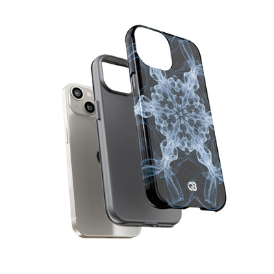 Blue Tough Phone Case for iPhone - Glacial Smoke Crown