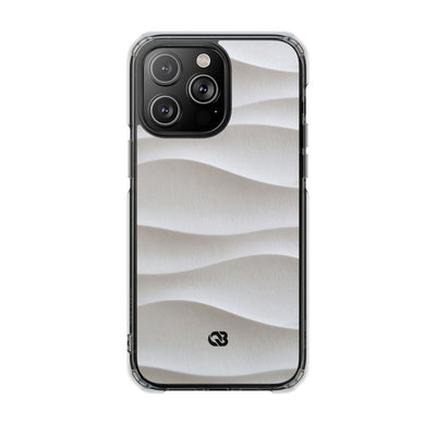 White Impact MagSafe Phone Case for iPhone - Arctic Flow Ridges