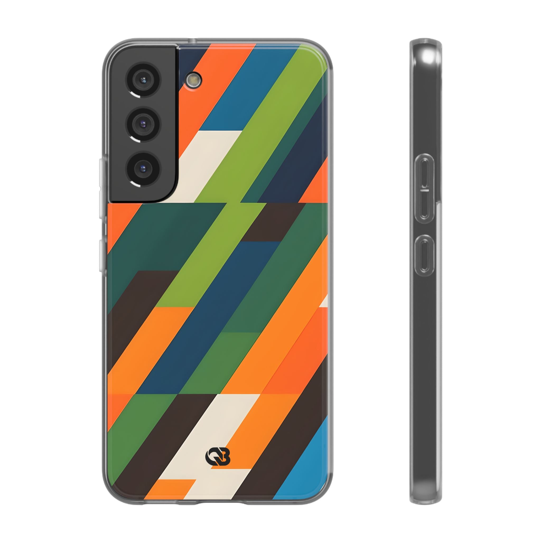 Angled Retro Mosaic · Soft Custodia per Samsung