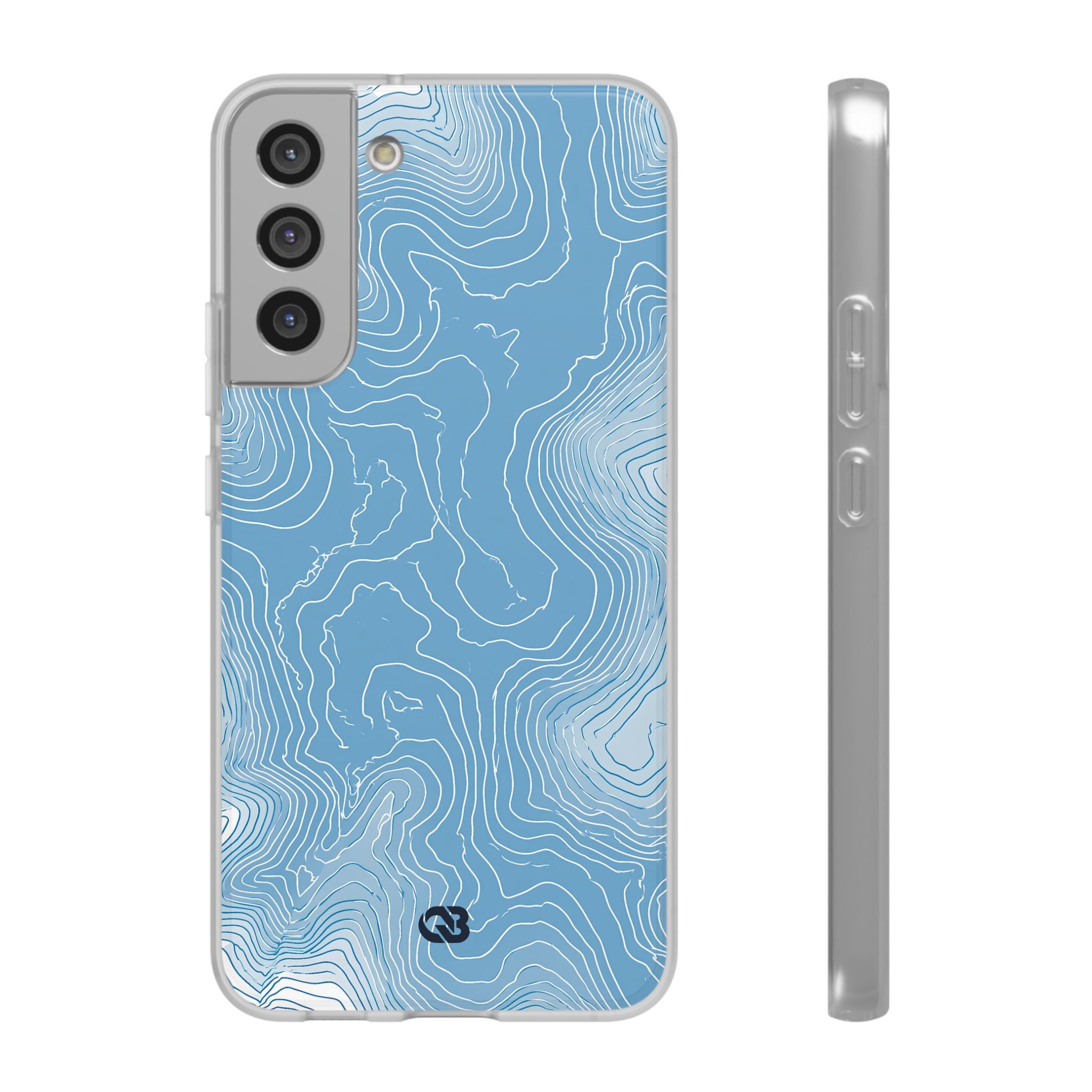 Blue Lite Phone Case for Samsung - Glacial Ridge Topo